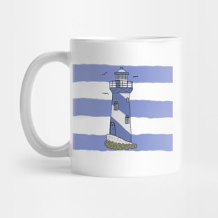 Leuchturm mit Streifen Mug